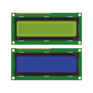 16x2 Character LCD Display With Yellow-Green/Blue Backlight