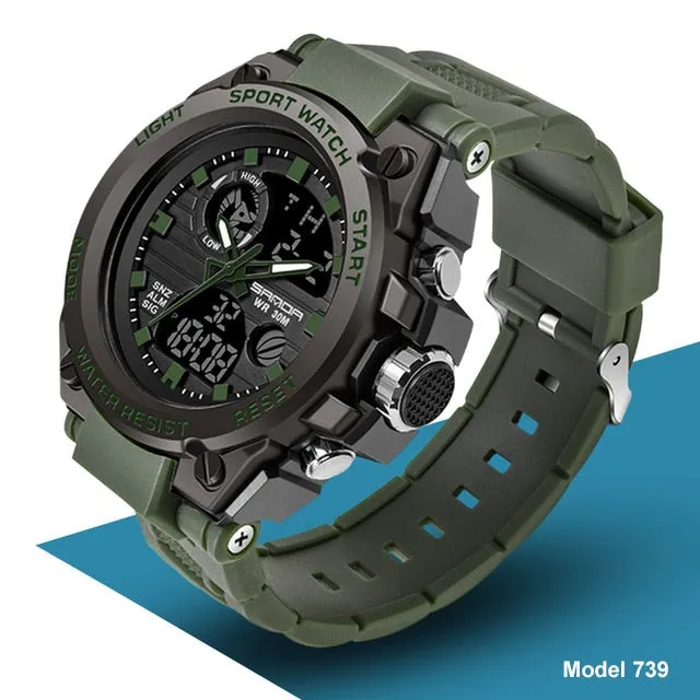 739 Sports Men's Watches Top Brand Luxury Military Quartz