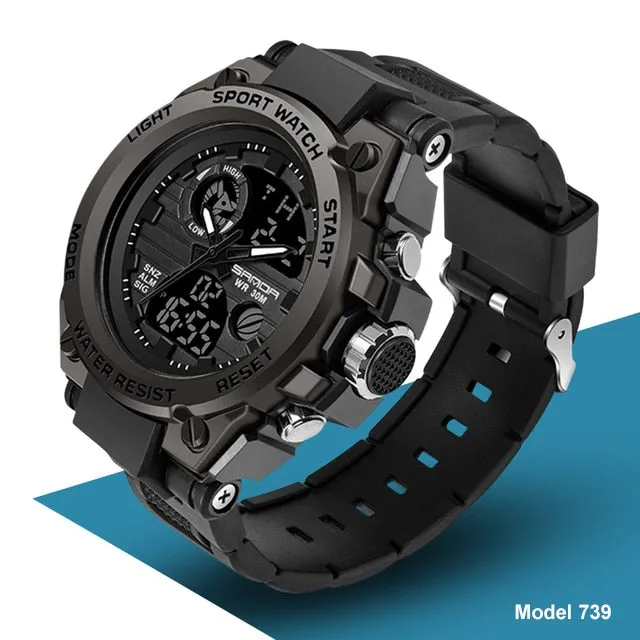 739 Sports Men's Watches Top Brand Luxury Military Quartz