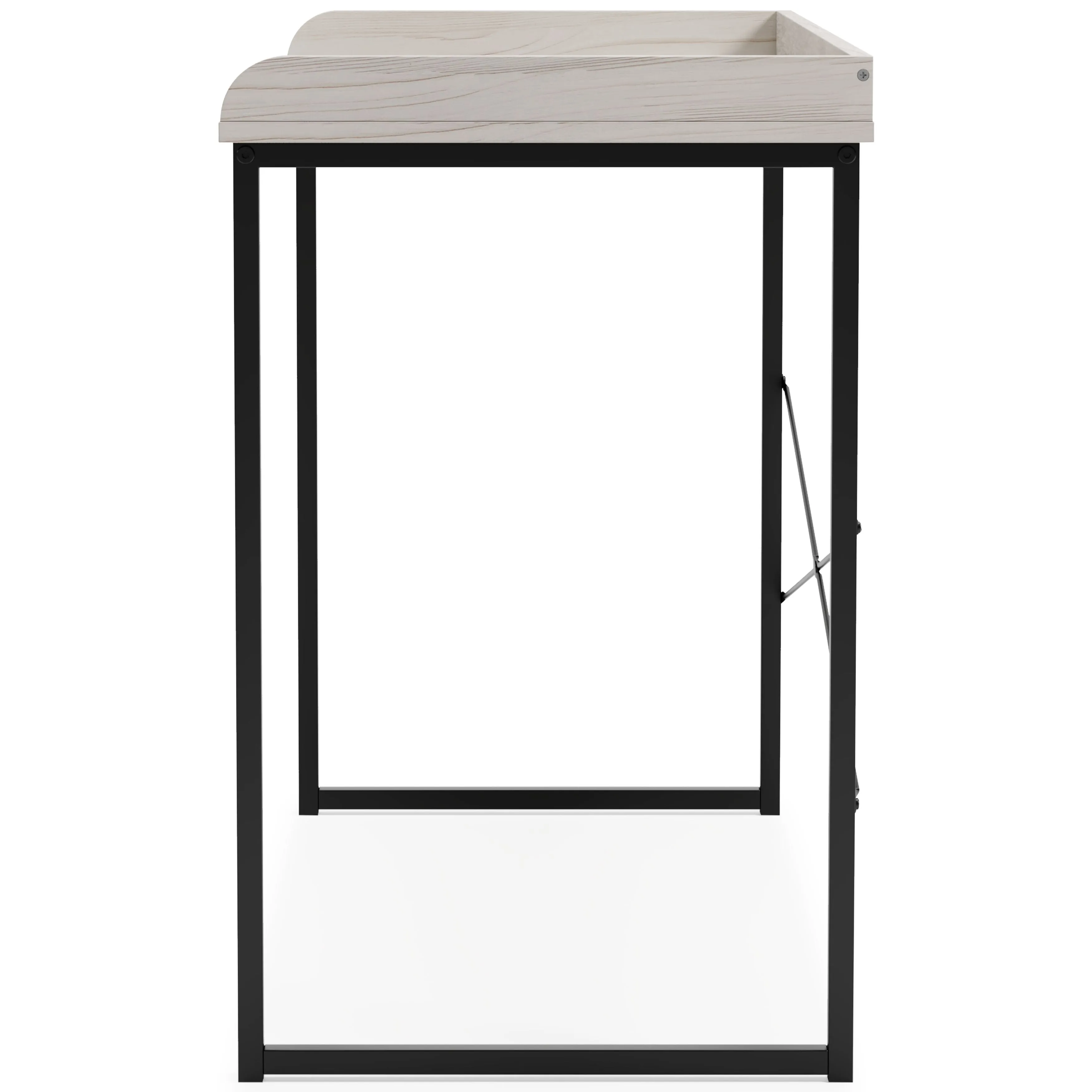 Bayflynn - White / Black - Home Office Desk - Clean-lined