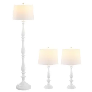 BESSIE CANDLESTICK FLOOR AND TABLE LAMP SET