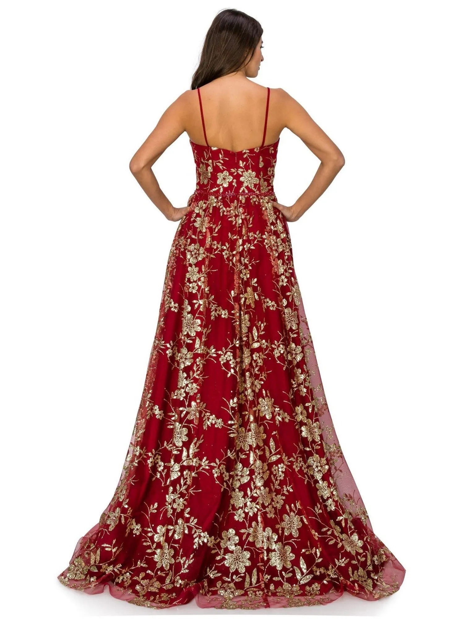 Bliss Glitter Off Shoulder Dress for Women with Sweetheart Corset Bodice and Sequin Beaded Waistline, Sizes XS-3XL