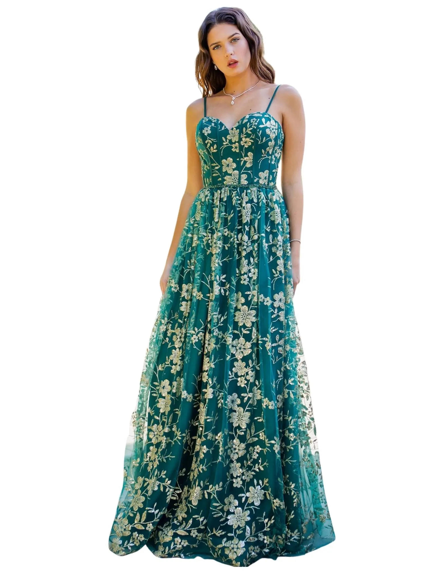 Bliss Glitter Off Shoulder Dress for Women with Sweetheart Corset Bodice and Sequin Beaded Waistline, Sizes XS-3XL