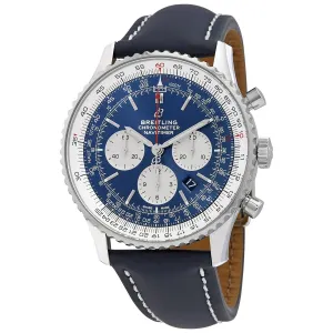 Breitling Navitimer 1 Chronograph GMT 46 Automatic Blue Dial Watch AB0127211C1X2