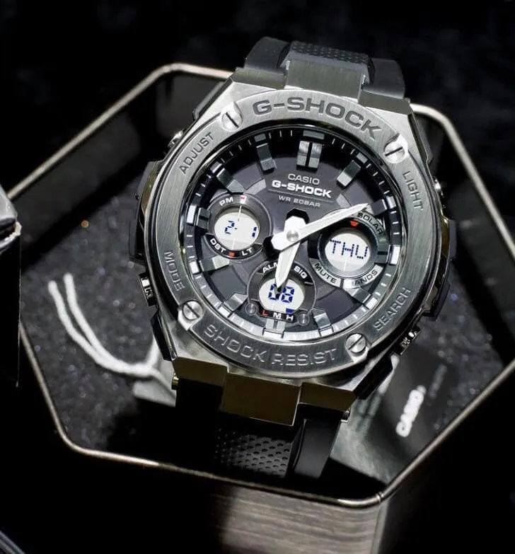 Casio G-Shock G-STEEL Analog-Digital World Time GST-S110-1A Men's Watch