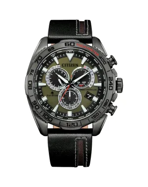 Citizen Promaster Eco-Drive Green Dial Mens Watch CB5037-17X