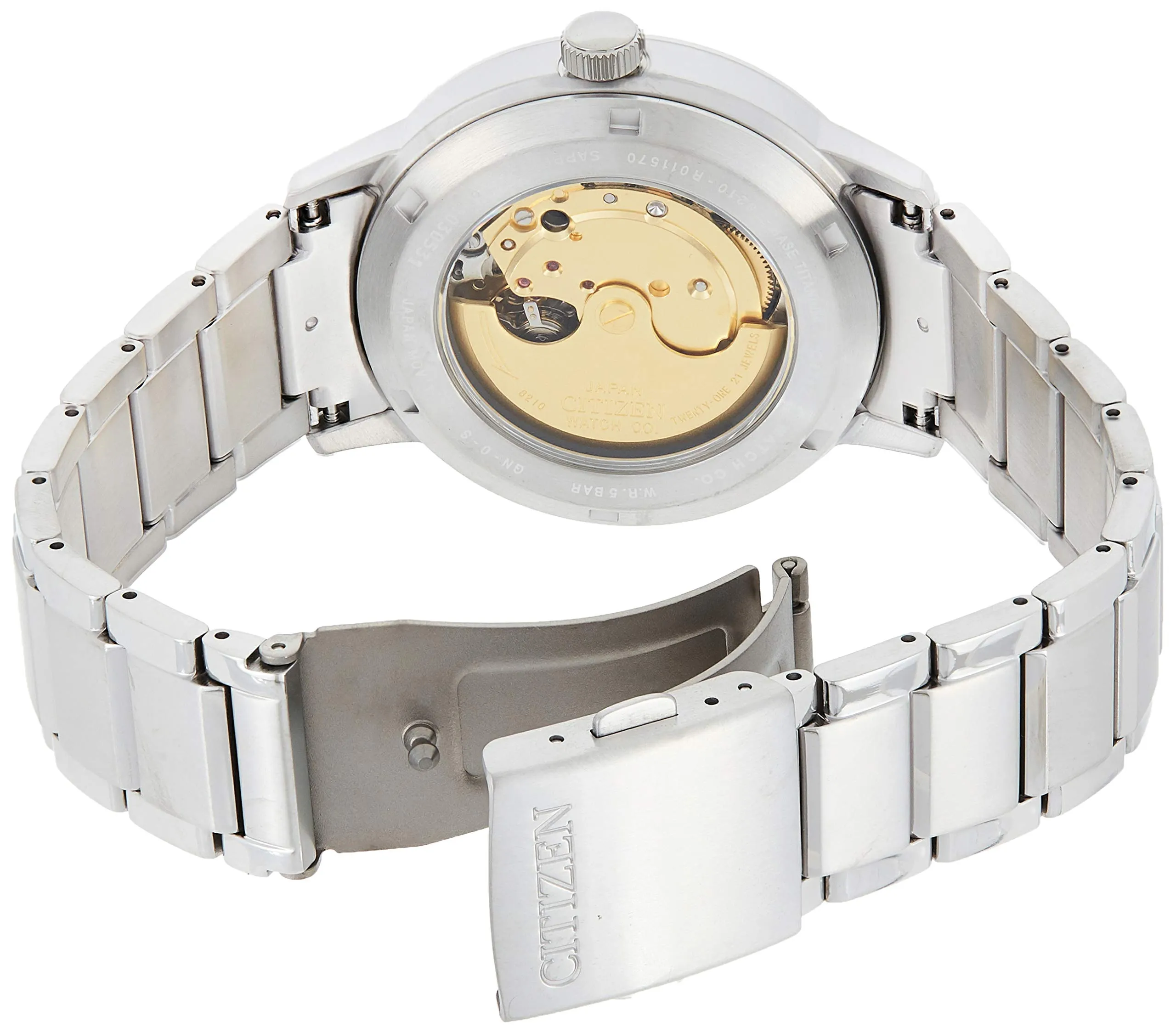 Citizen Titanium Silver Automatic Watch NJ2180-89H