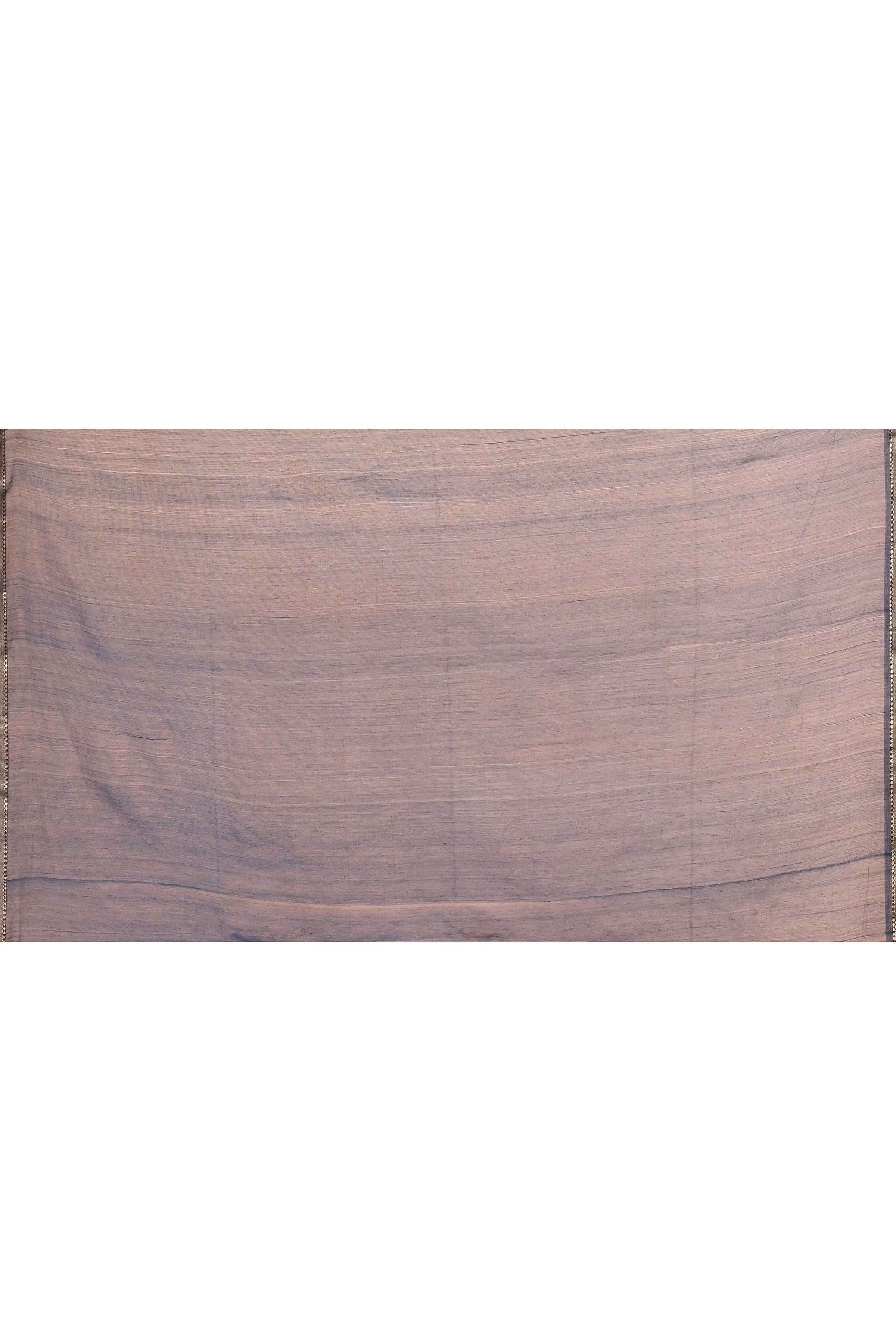 Cobalt Blue Maheshwari Plain Saree With Resham Pallu