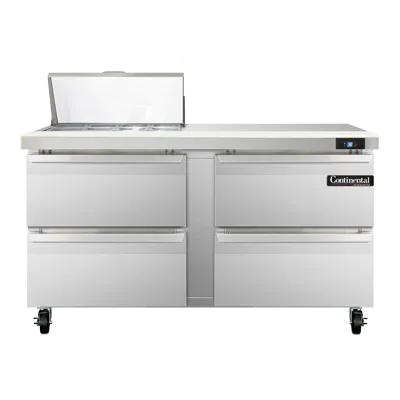 Continental Refrigerator SW60N8-D 60-inch Sandwich Prep Table