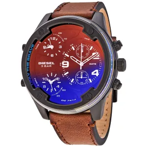 Diesel Boltdown Chronograph Quartz Black Iridescent Dial Men's Watch DZ7417