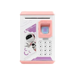Electronic Fingerprint Piggy Bank C18-6-4 Pink