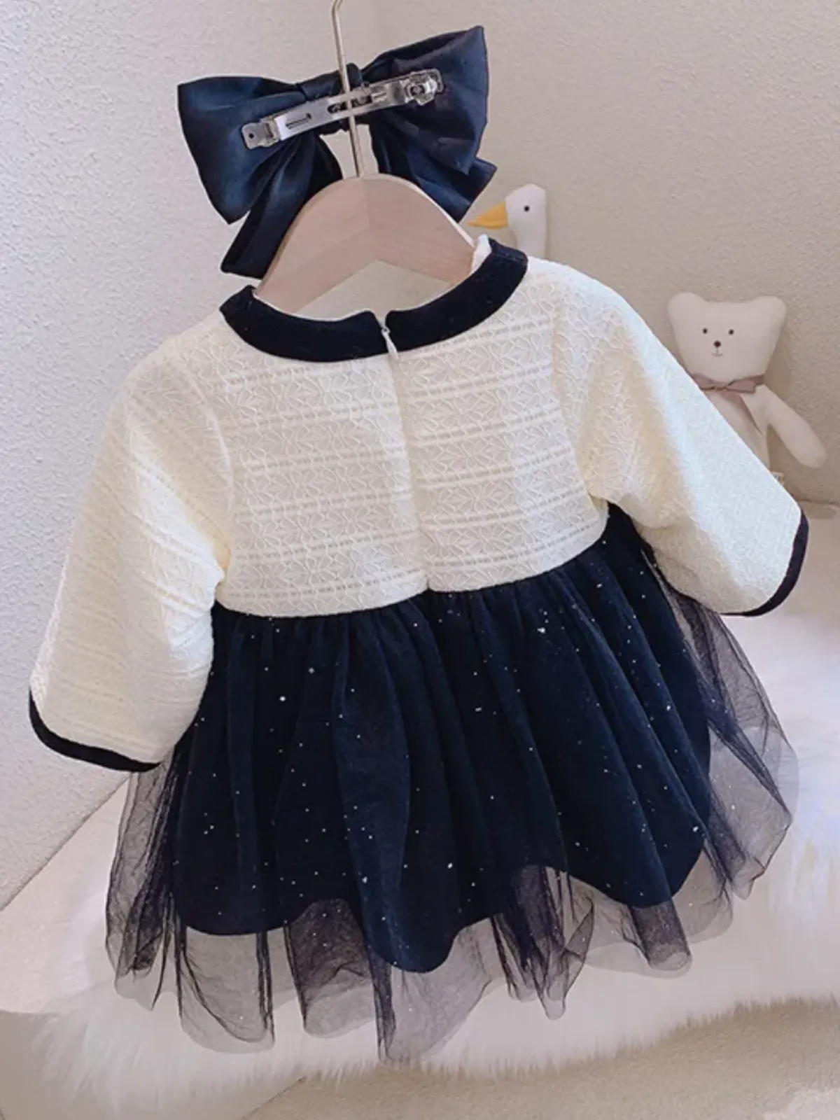 Elegant Bow Tulle Dress