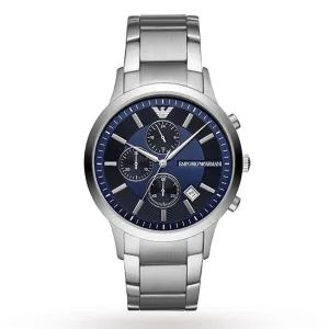 Emporio Armani Renato Chronograph Quartz Blue Dial Men's Watch AR11164