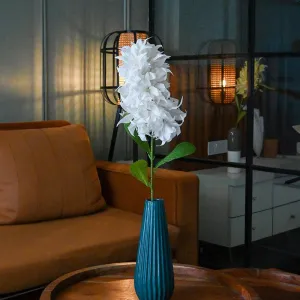 Faux Everlasting Hyacinth Flower Stick - White