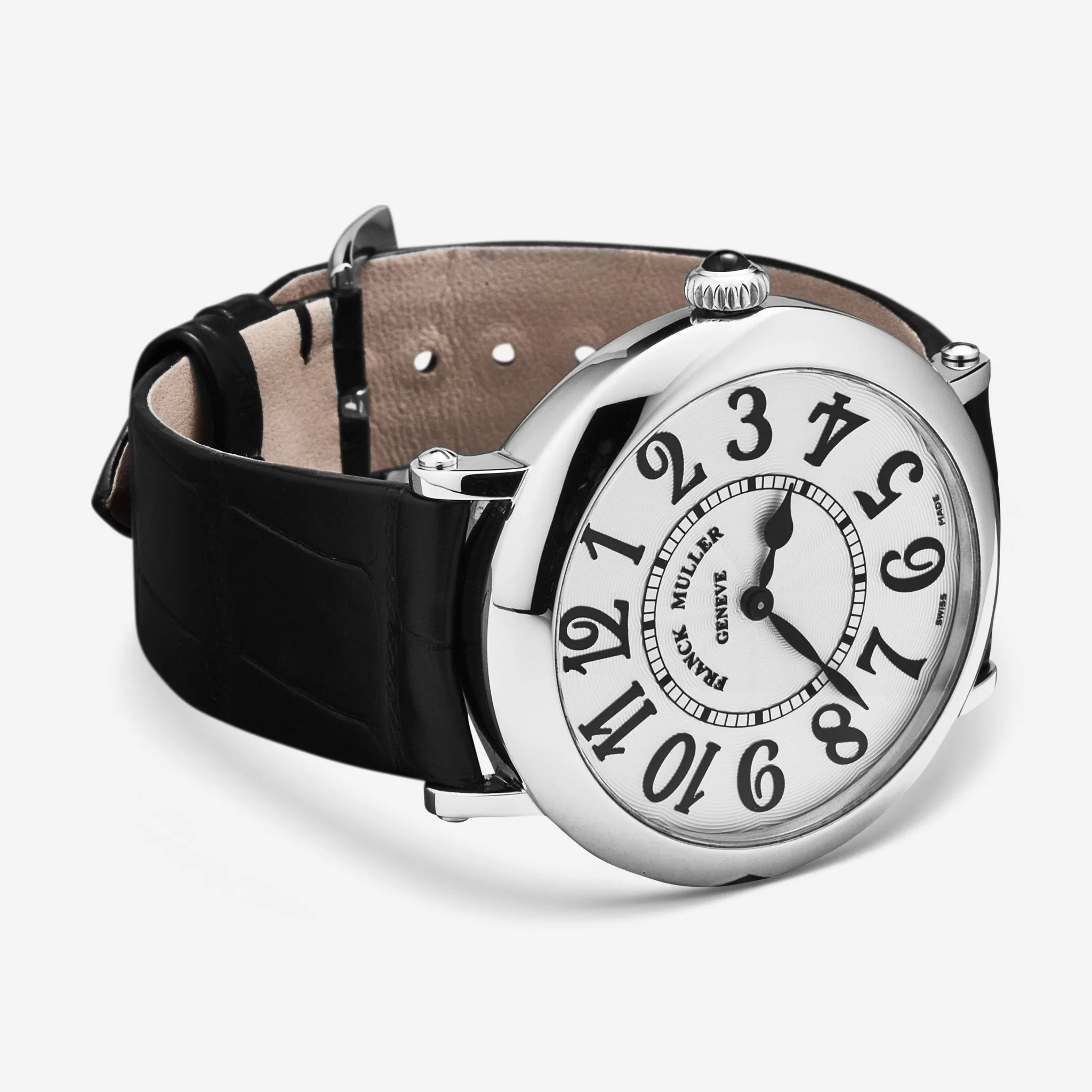 Franck Muller Round Silver Dial Quartz Ladies Watch 8038QZVACSIL