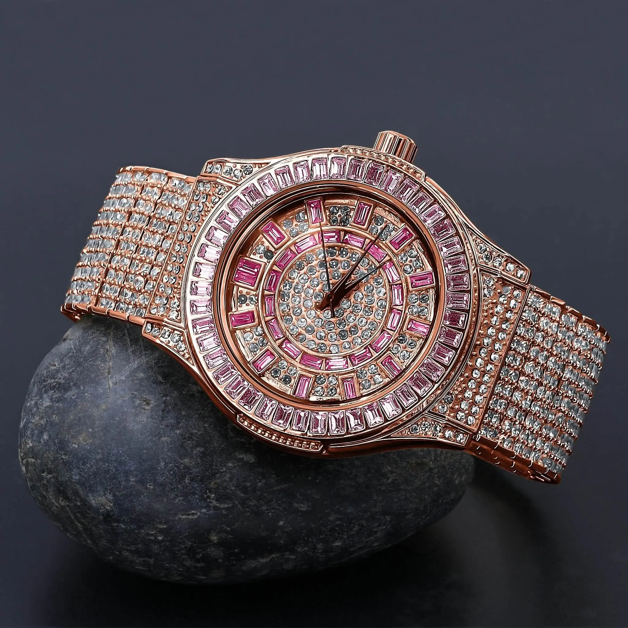 GALLANT Elegance Crystal Timepiece in Golden Finish | 51103346