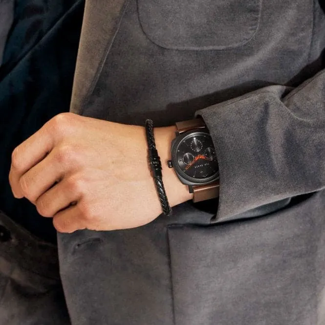 Gents Caine Multifunction Steel Brown Watch BKGFW2221