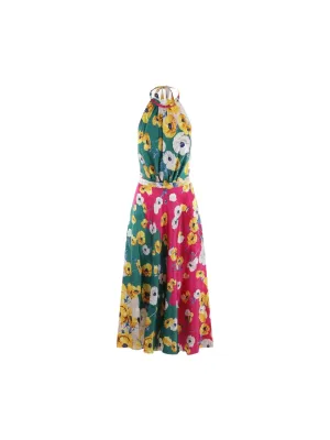 Giovanna Satin Midi Dress