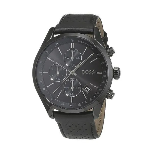 Hugo Boss Grand Prix Chronograph Black Dial Men's Watch 1513474