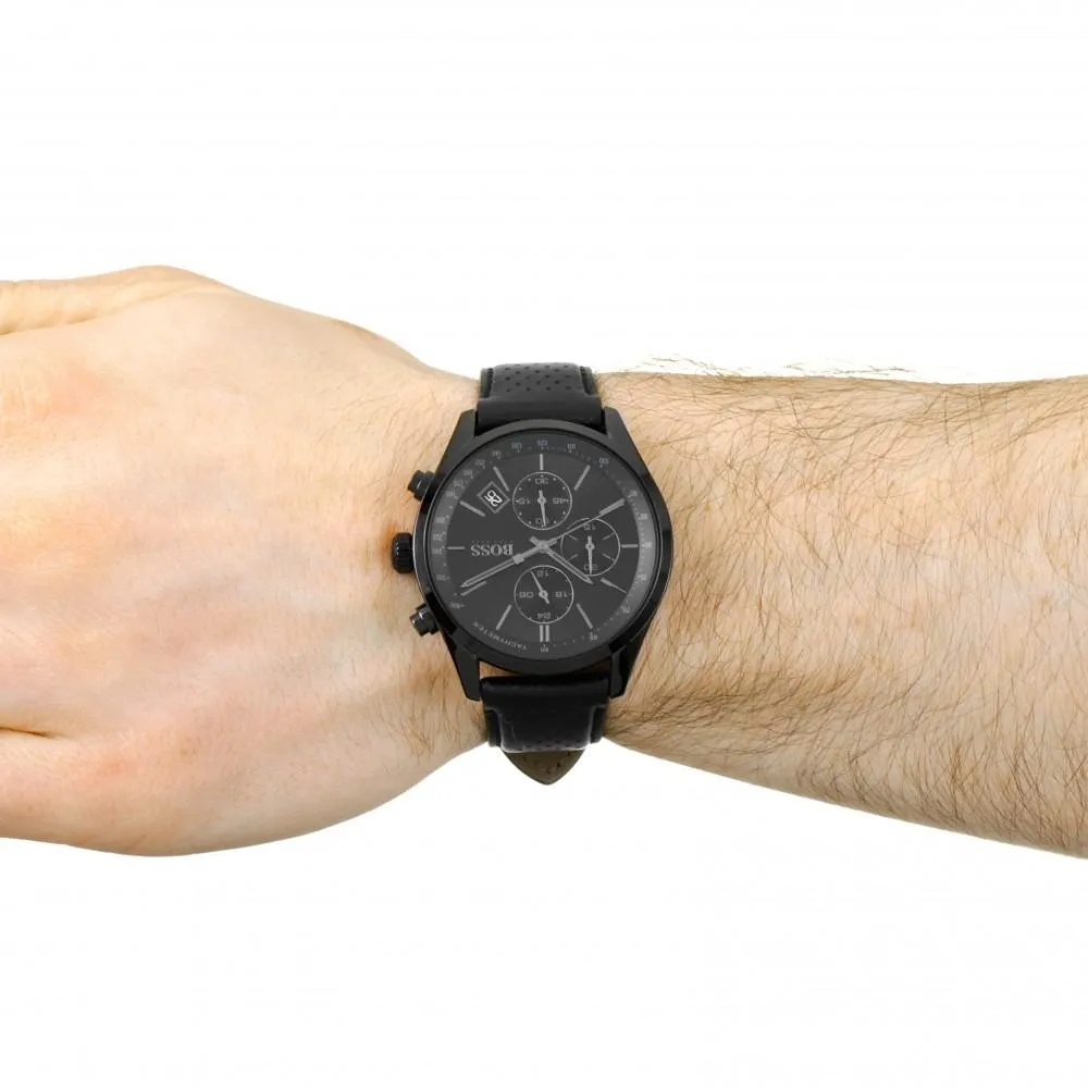 Hugo Boss Grand Prix Chronograph Black Dial Men's Watch 1513474