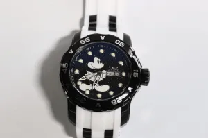 Invicta Men's Disney 23765 Black/White Silicone Quartz Dress Watch
