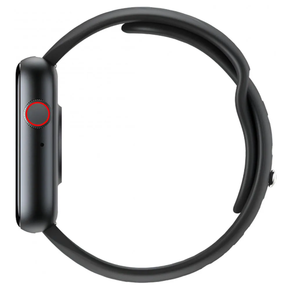 Itel ISW-O11 Smart Watch Black Case With Black Silicone Strap