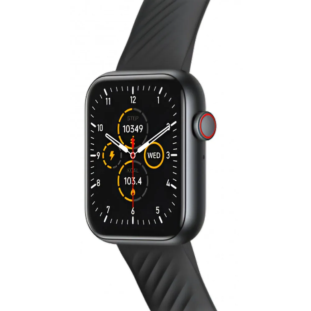 Itel ISW-O11 Smart Watch Black Case With Black Silicone Strap