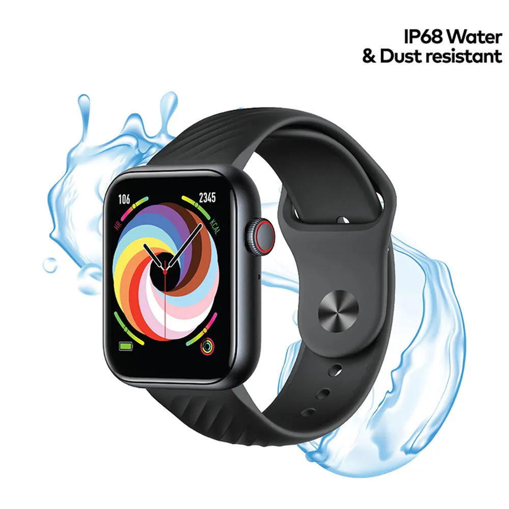 Itel ISW-O11 Smart Watch Black Case With Black Silicone Strap