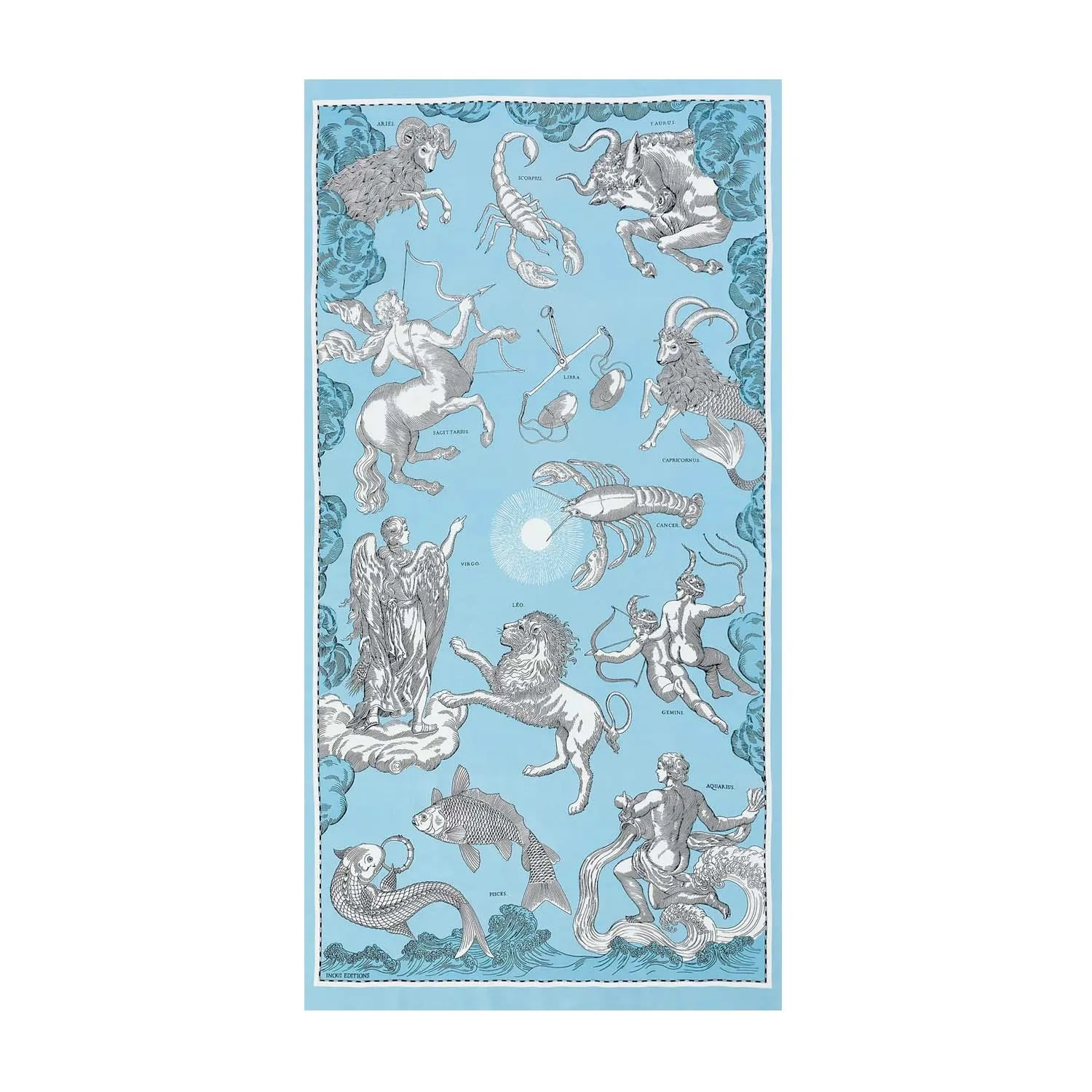Light Blue Astrologie Fouta Towel