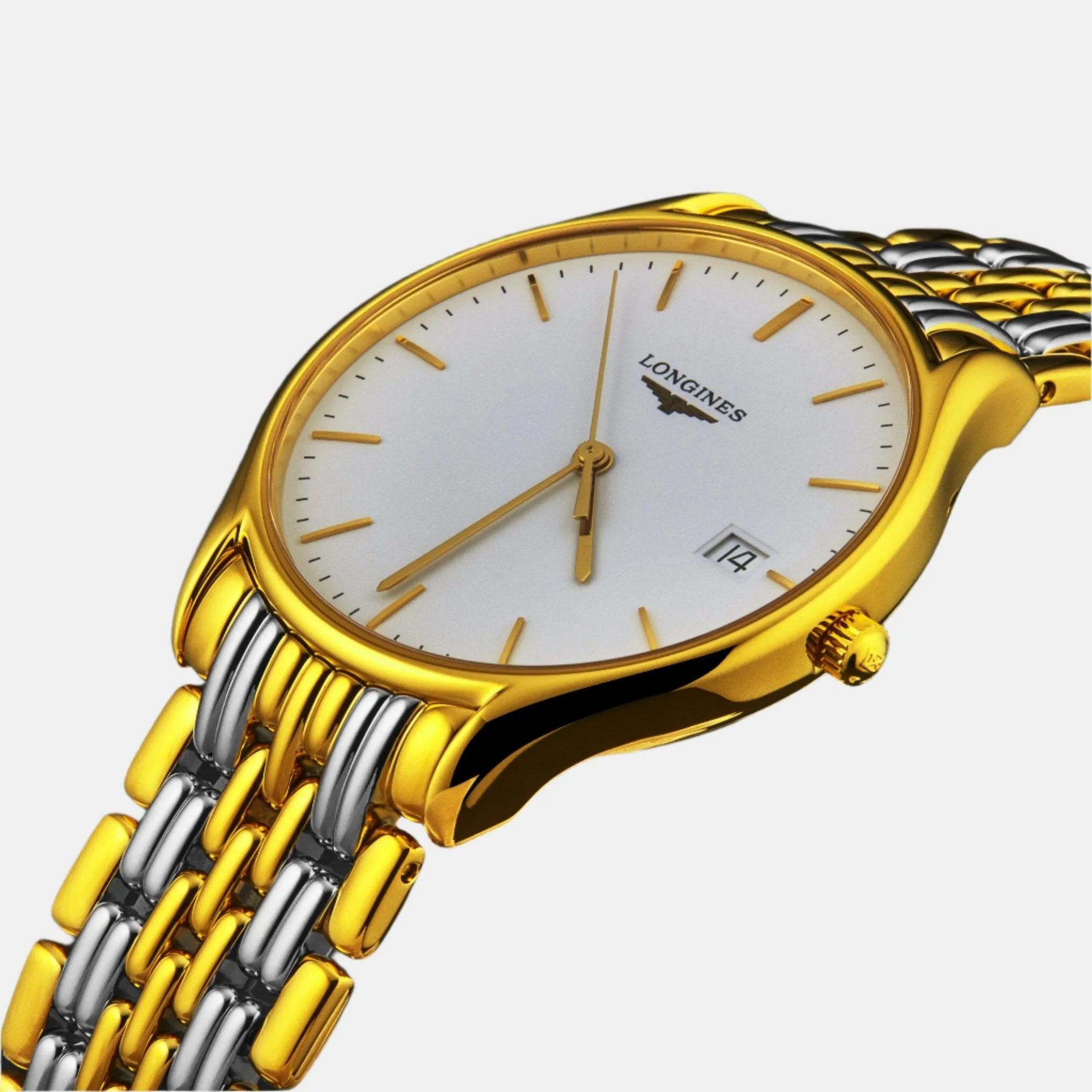 Longines Lyre Two-Tone Silver Dial Quartz Ladies Watch L4.259.2.11.7
