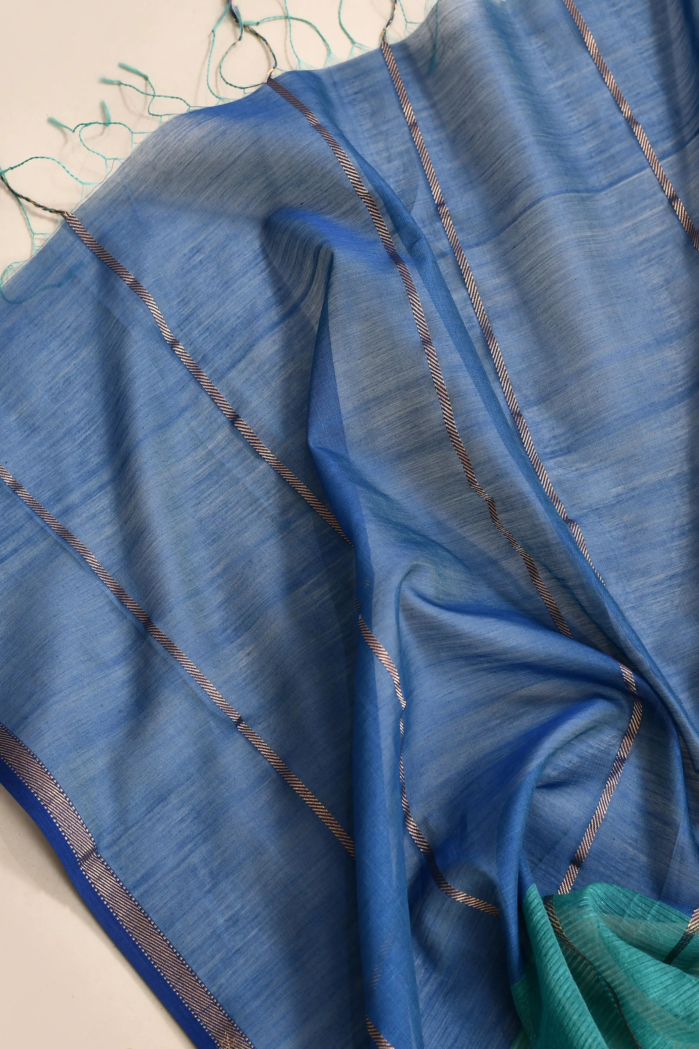 Royal Blue Maheshwari Dupatta