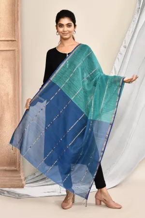 Royal Blue Maheshwari Dupatta