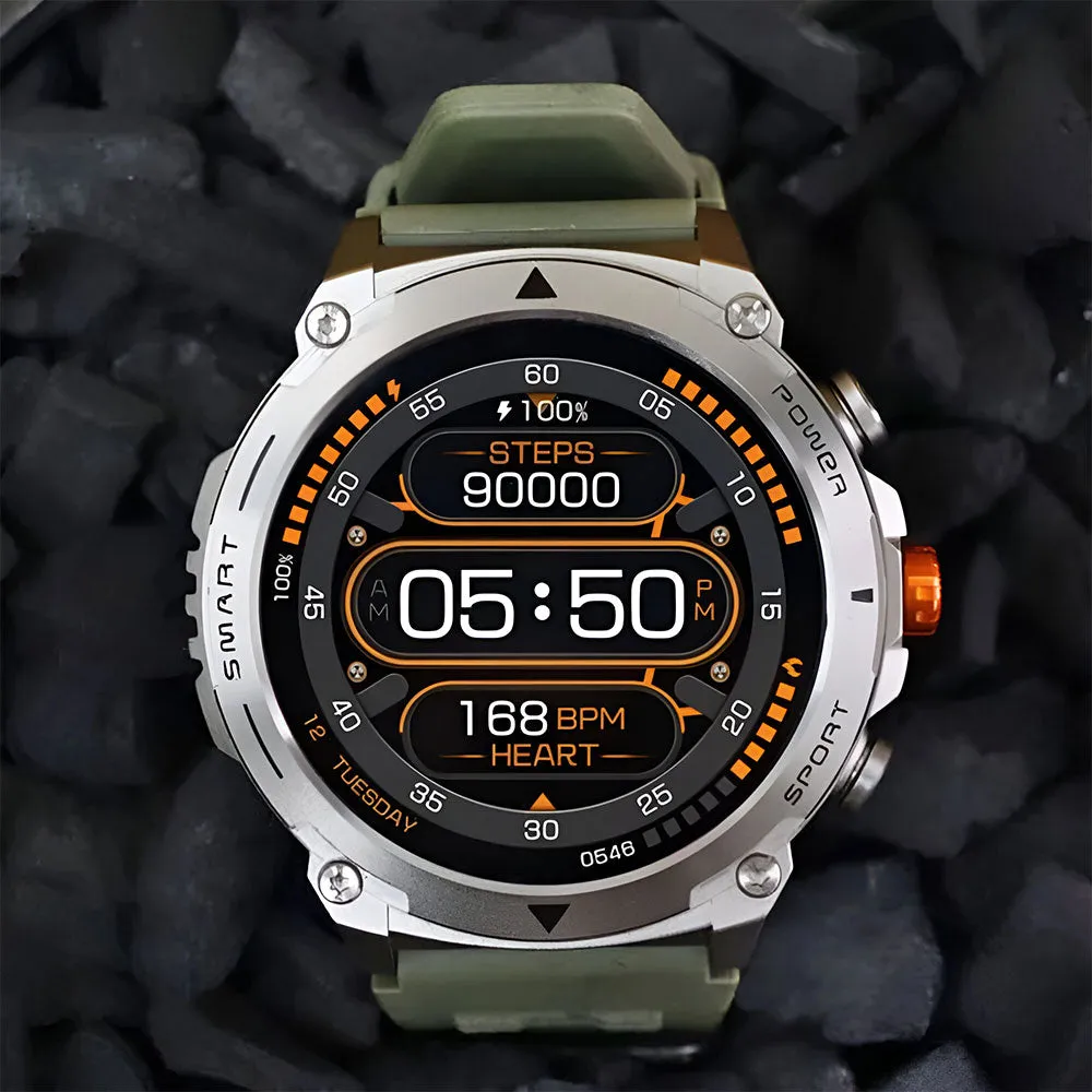 Smart Gate SGW-RGSL Smart Watch (50mm) Silver Case With Silver Strap