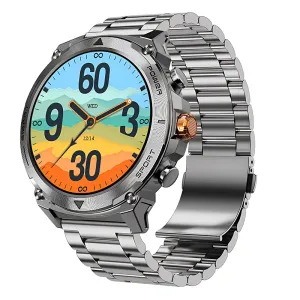 Smart Gate SGW-RGSL Smart Watch (50mm) Silver Case With Silver Strap
