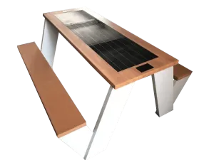 ST1010 SOLAR CHARGING AND CONNECTIVITY PICNIC TABLE