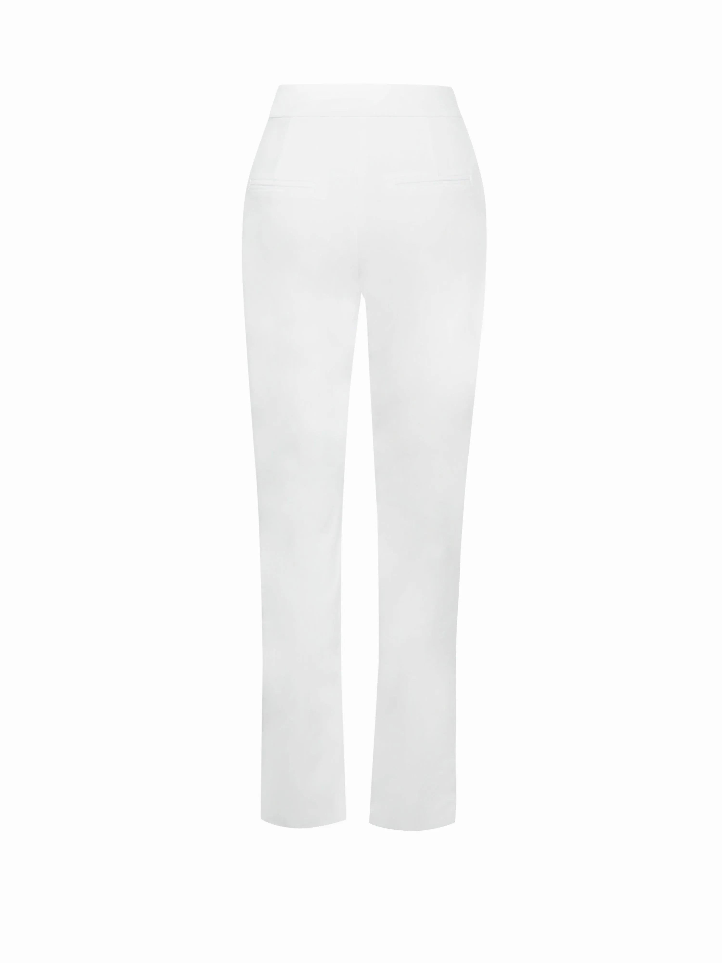 Vayla White Skinny Charming Fit Crepe Trousers