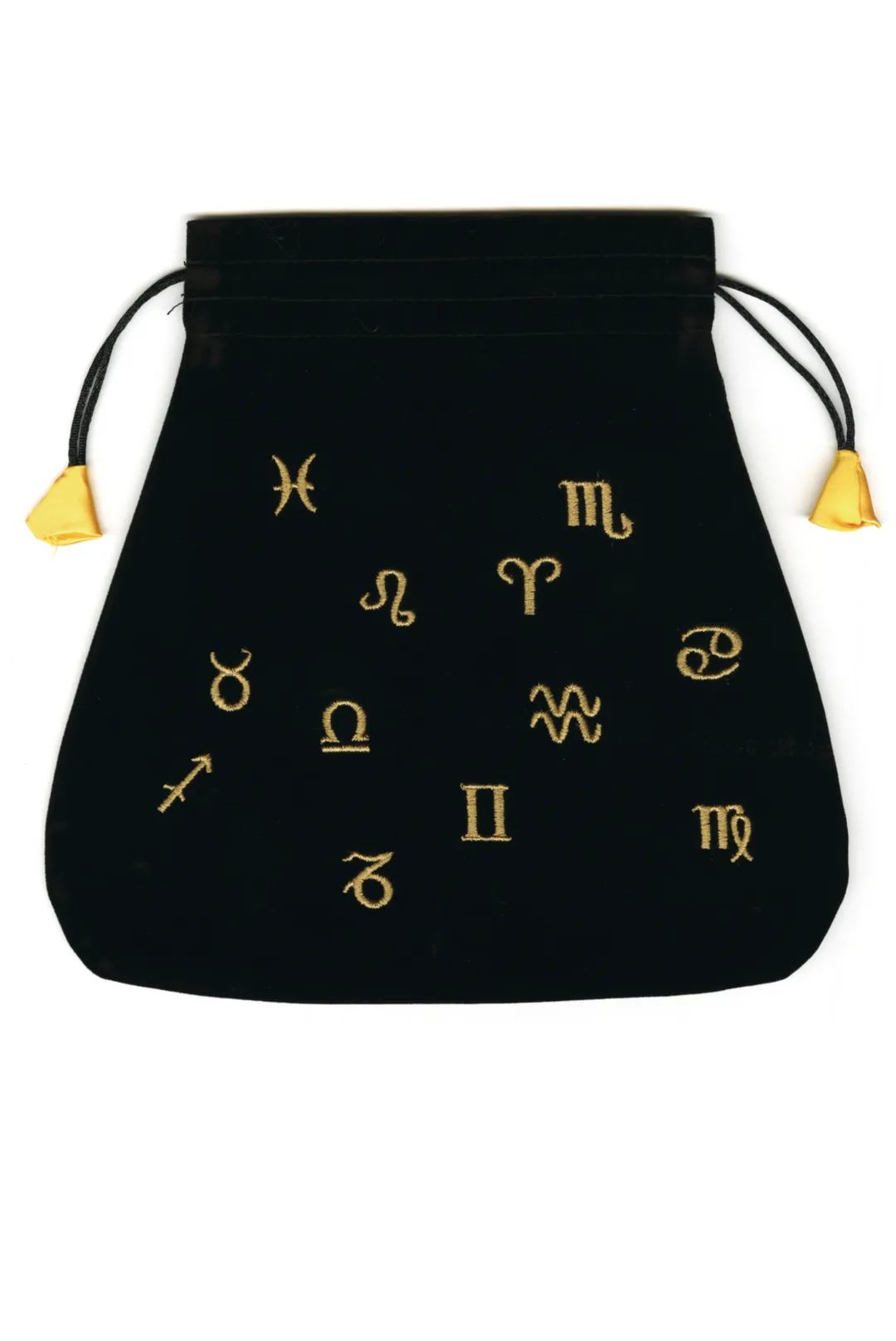 Velveteen Embroidered Drawstring Pouches - Various Styles