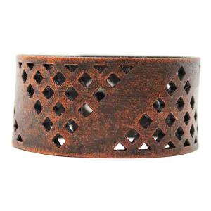 Women's Leather Cuff - Trinity Cut Cuff
