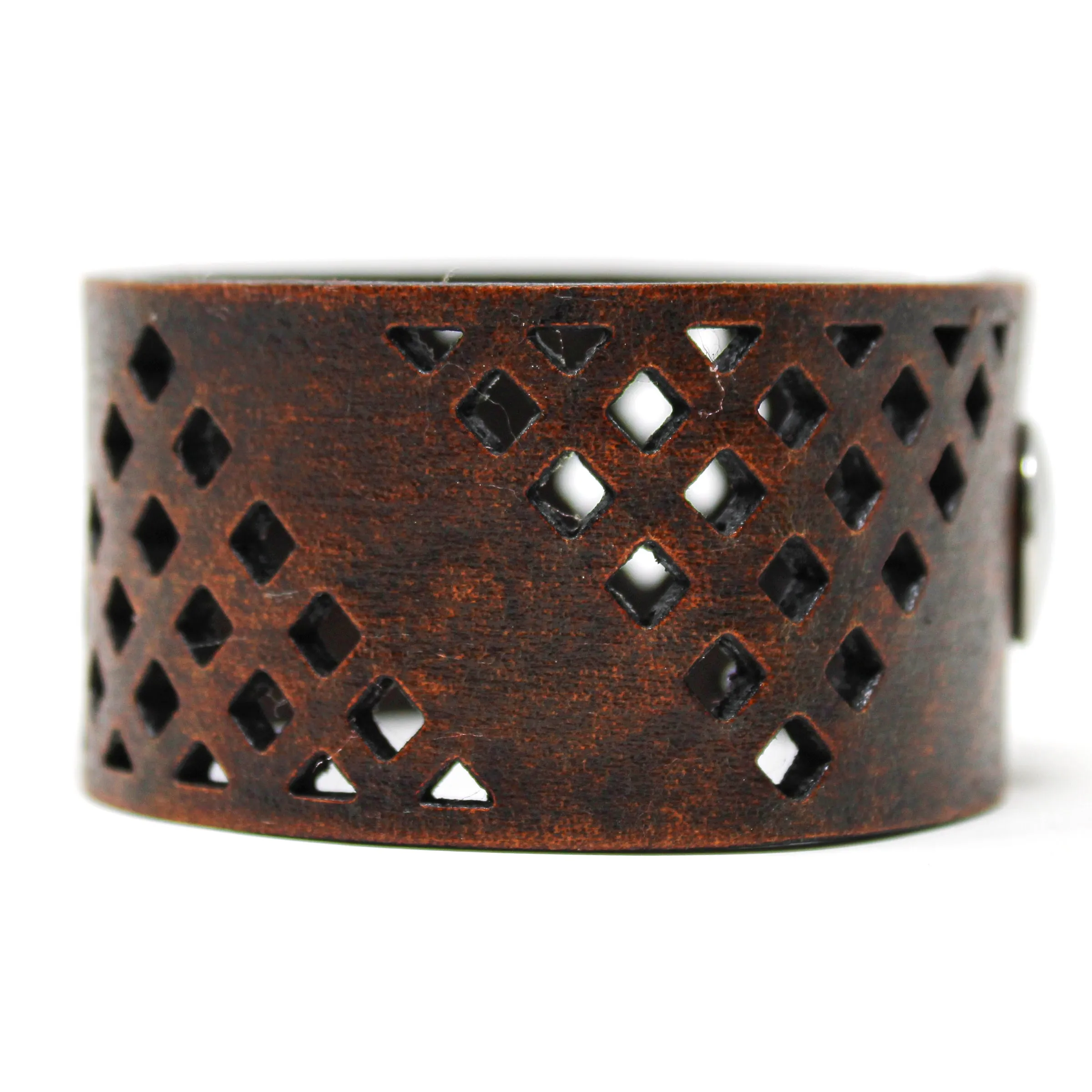 Women's Leather Cuff - Trinity Cut Cuff