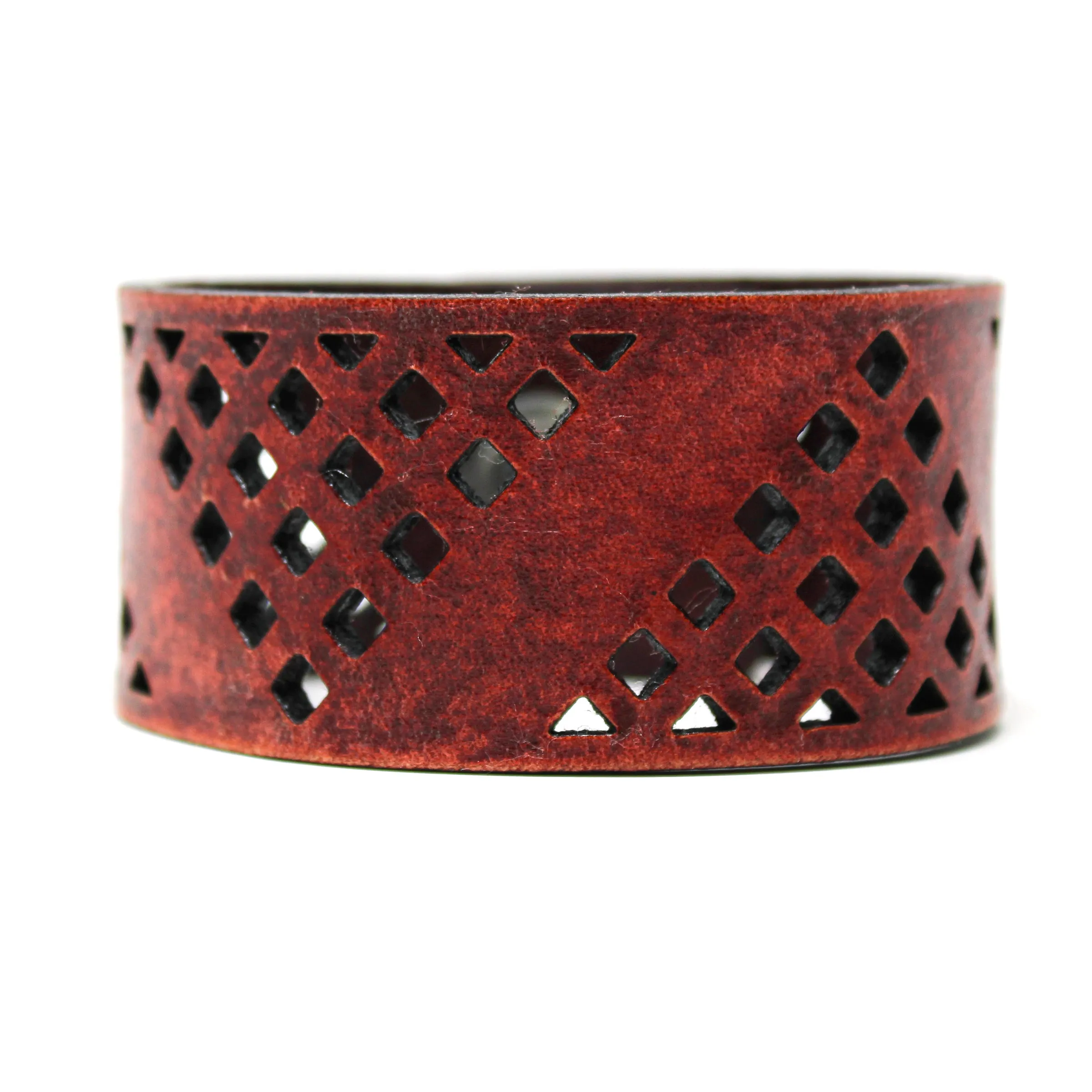 Women's Leather Cuff - Trinity Cut Cuff