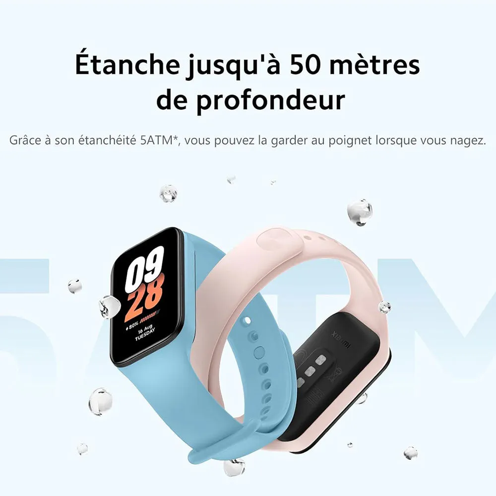 Xiaomi Smart Band 8 Active M2302B1 With Pink TPU Strap
