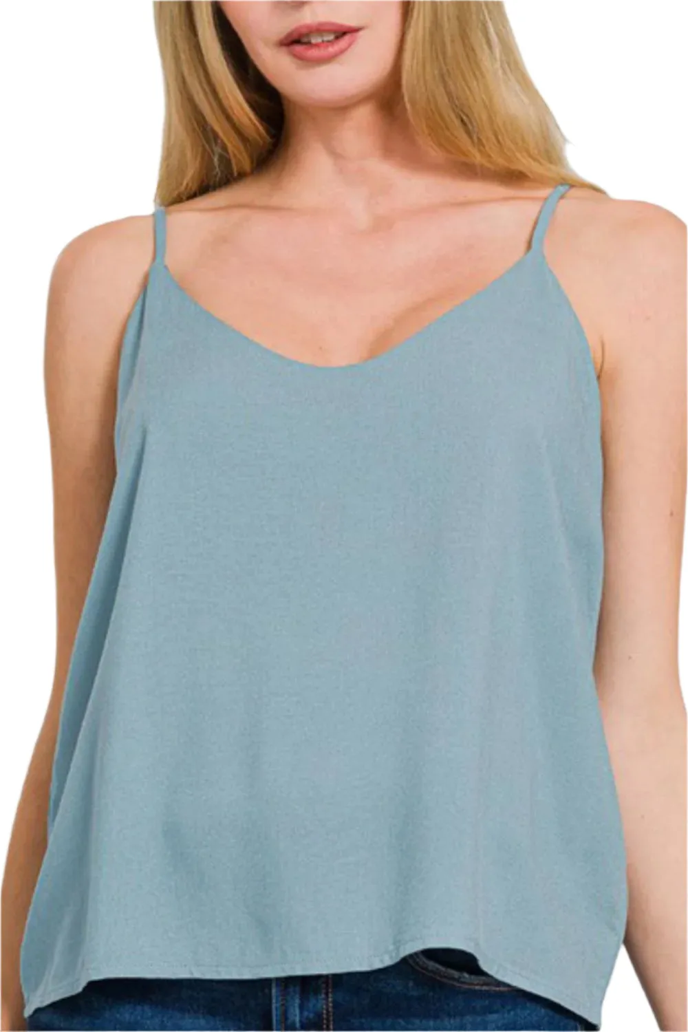 Zenana Two Layered Spaghetti Strap Cami